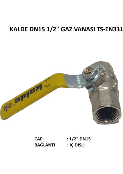Kollu Küresel Doğalgaz Gaz Vanası TS-EN331 - Natural Gas Valve