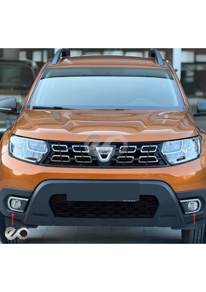 Dacia Duster Krom Sis Farı Çerçevesi 2 Prç. 2018 Model Ve Üzeri Paslanmaz çelik