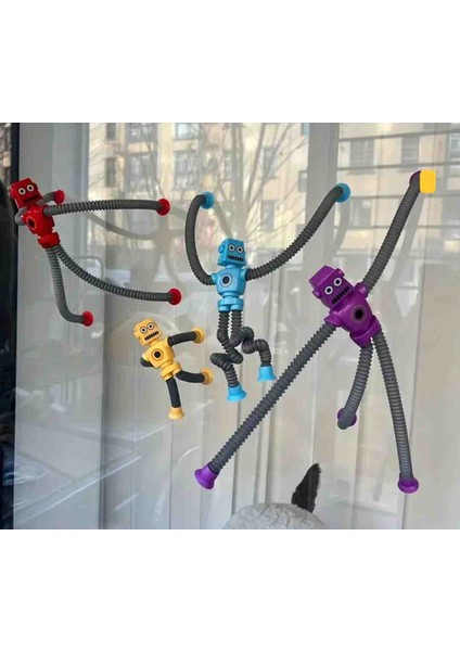 Dönüşen Vantuzlu Robot Oyuncak - Yaratıcı & Eğitici Oyuncak