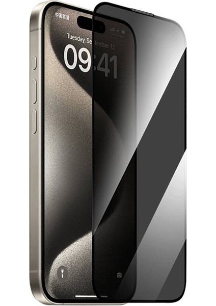 iPhone 16 Pro Max Uyumlu Privacy Hardness Gizleyen Hayalet Temperli Cam Ekran Koruyucu 2 Adet