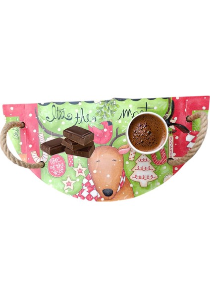 Yarım Ay Şeklinde Sunumluk, Tepsi - Yılbaşı, Noel, Özel Etkinlik, Sunumluk