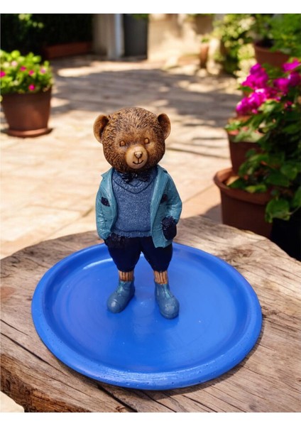 Teddy Bear Ralph L Çerezlik - Kahvaltı - Kahve - Meyve Sunum Tabağı
