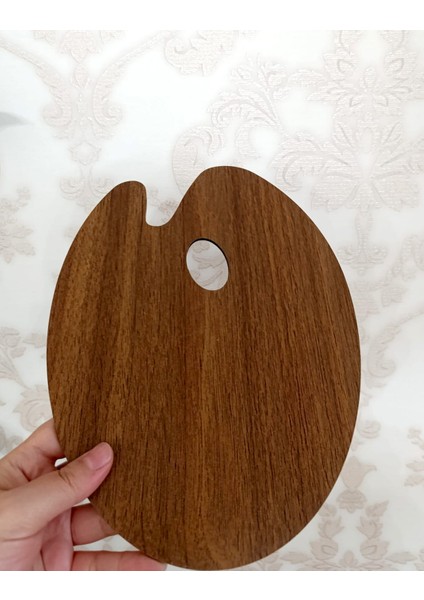 Ahşap Oval Resim Paleti