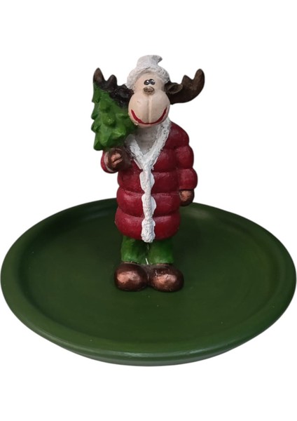 Yılbaşı Noel Geyiği Çerezlik - Kahvaltı - Kahve - Meyve Sunum Tabağı fırsatları