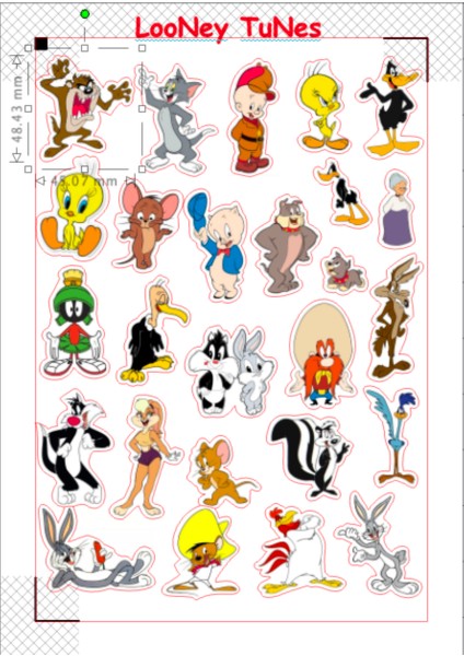 Sticker Cam Duvar Laptop Telefon Her Biri Ayrı Tema -Deniz Canlıları-Looney Tunes-Kış-Hayvanlar 100+ Sticker