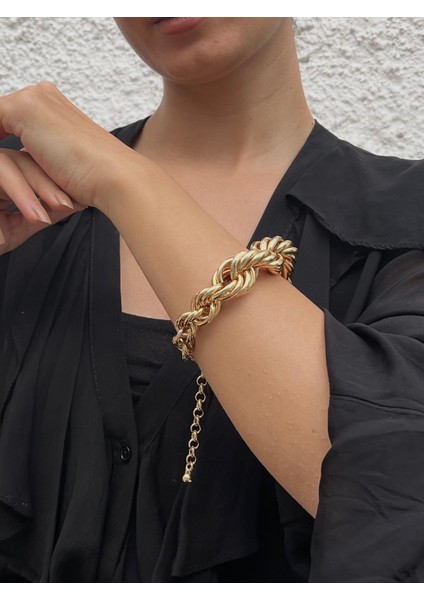 Kadın Gold Burma Bileklik Ayarlanabilir Vıp Seri Bileklik fırsatları