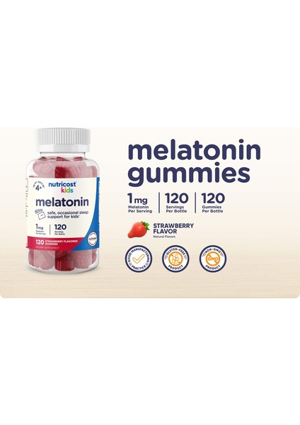 cost Kids 1 Melatonin Gummies 120