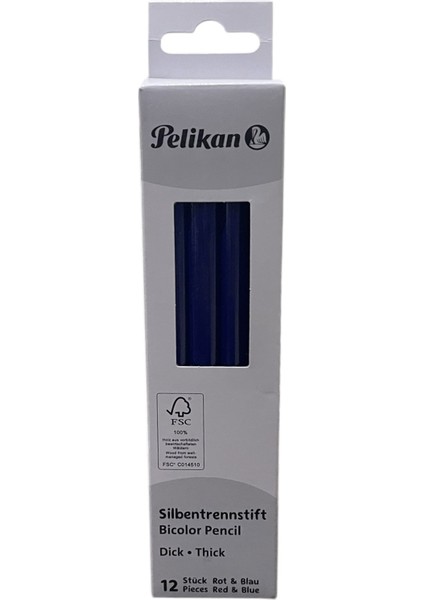 Kırmızı-Mavi 2 Uçlu Jumbo Üçgen Başlık Kalemi 12'li ( 1 Paket ) modelleri