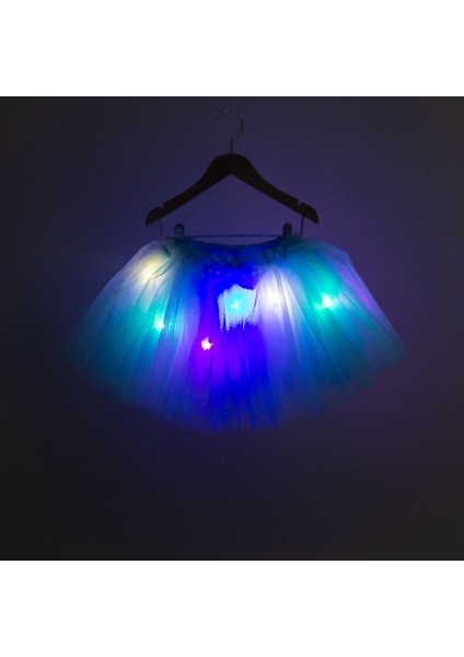 LED Peri Işıklı ,fiyonklu Kabarık Yılbaşı Tütü Etek -Yeni Yıl