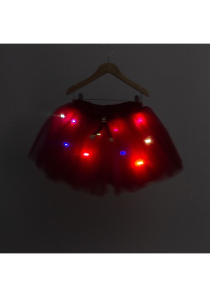 LED Peri Işıklı ,fiyonklu Kabarık Yılbaşı Tütü Etek -Yeni Yıl