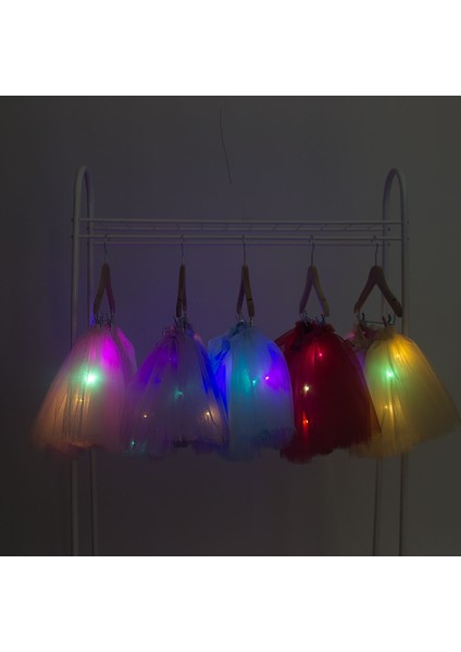 LED Peri Işıklı ,fiyonklu Kabarık Yılbaşı Tütü Etek -Yeni Yıl indirimleri