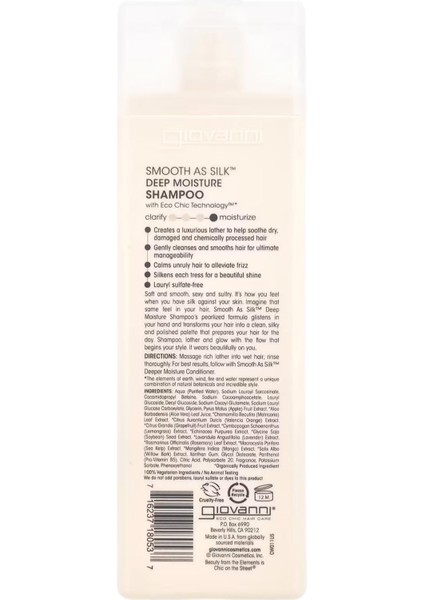 Smooth As Silk Nemlendirici Şampuan 250ML