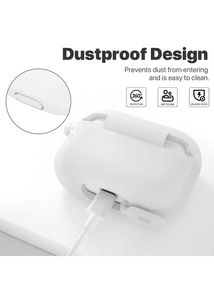 Apple Airpodss 4. Nesil Uyumlu Kılıf Şarj Soket Koruma Tıpalı Yumuşak Silikon Kılıf