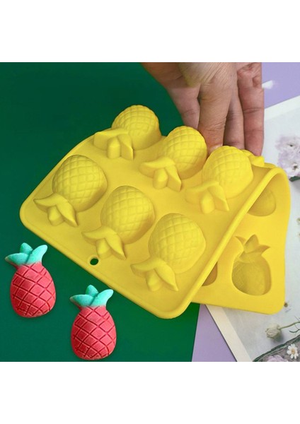 Silikon Kek Kalıp Ananas Kalıbı Şeker Hamuru Jelibon Silikon Kalıbı