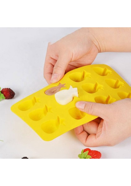 Silikon Kek Kalıp Ananas Kalıbı Şeker Hamuru Jelibon Silikon Kalıbı