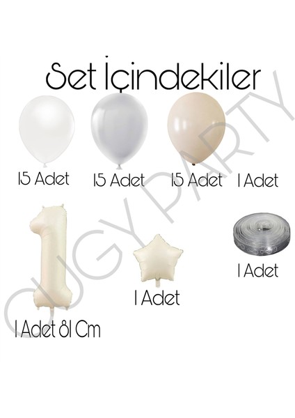 3 Yaş Rakamlı Yeşil Sarı Beyaz Balon Tavşan Figürlü Yaş Seçenekli Papatya Detaylı Doğum Günü Seti fiyatları