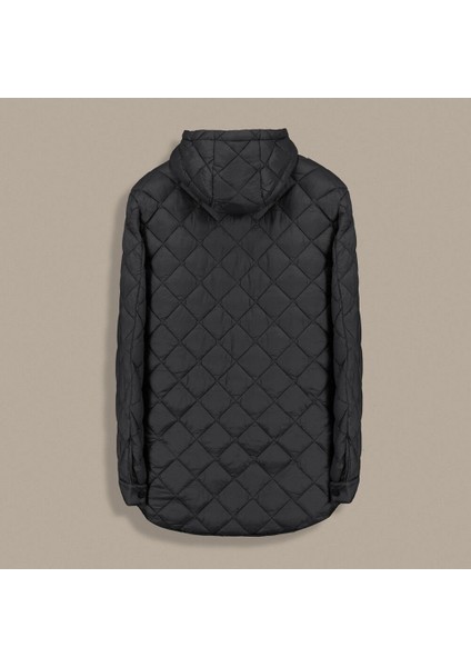 Intervıew Kapüşonlu Kapitone Kaban Siyah - L fiyatları