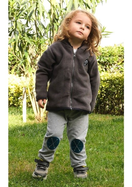 Unisex Antrasit Polar Fermuarlı Sweatshirt (3-14 Yaş) fiyatları