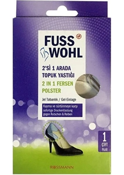 Fusswohl 2'si 1 Arada Topuk Yastığı