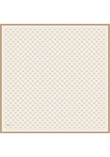% 100 Twill Ipek Eşarp 4006-06 Krem
