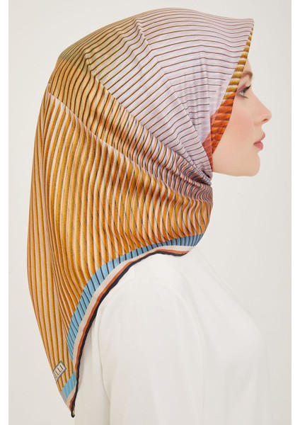 % 100 Twill Ipek Eşarp 4012D 03