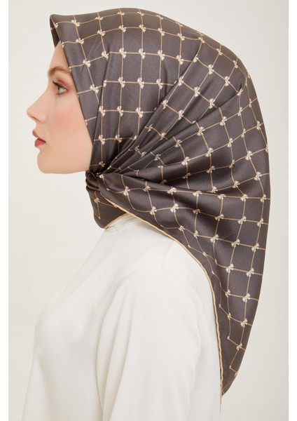 %100 Twill Ipek Eşarp 4006D 07