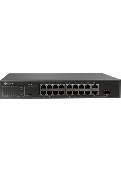 Dahua 24-Port 100 Mbps + 2-Port Gigabit 240W Yönetilebilir Poe Switch