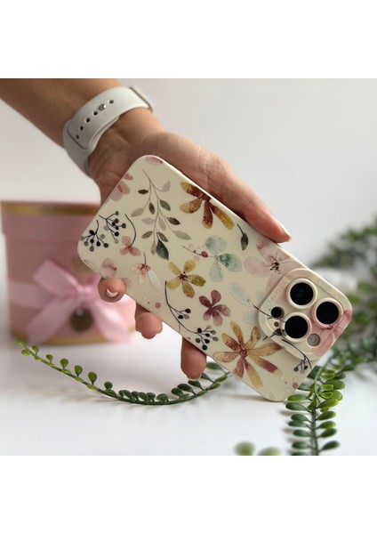 Çiçek Duvar Desenli Sert Silikon Apple iPhone Telefon Kılıfı Apple iPhone 14 fırsatları
