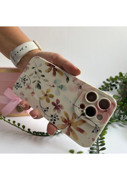 Çiçek Duvar Desenli Sert Silikon Apple iPhone Telefon Kılıfı Apple iPhone 14 indirimleri