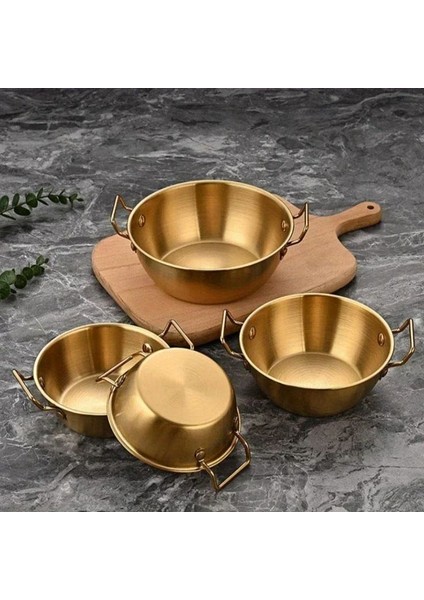1 Adet Çelik Gold Mini Sunum Sahan 12 cm modelleri