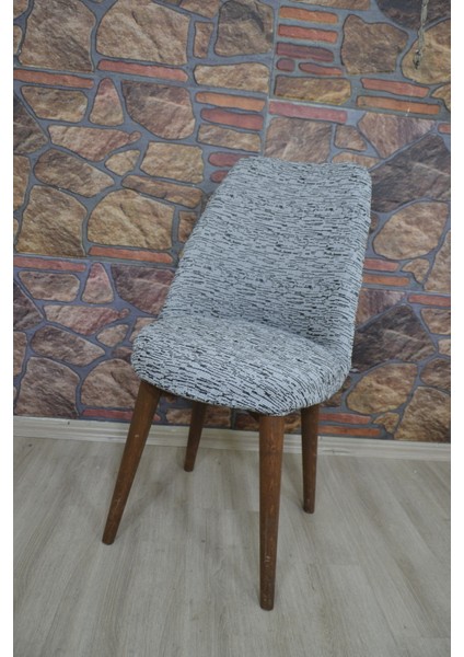 Retro Sandalye Kılıfı Kırçılı Gri indirimleri