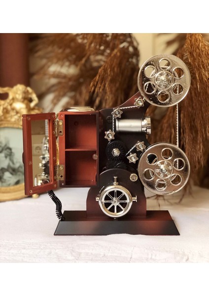 Nostaljik Film Makinesi Tasarım Hareketli - Çekmeceli Müzik Kutusu & Takı Kutusu fiyatları