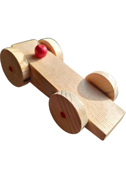 Masif Kırmızı Düğmeli Araba