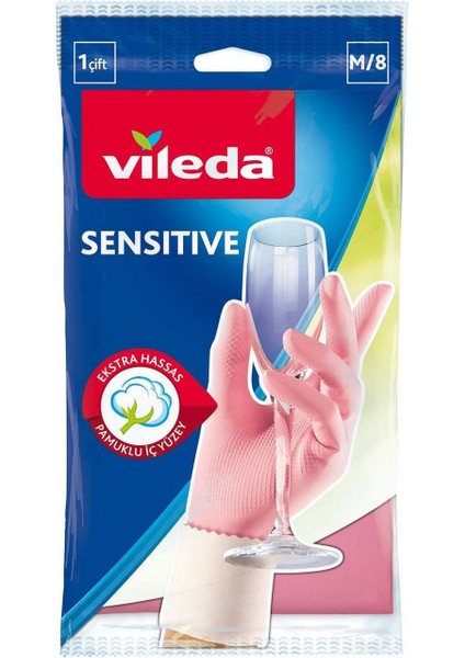 Sensitive Bulaşık Eldiveni Orta Boy M/8 x 3 Paket fırsatları