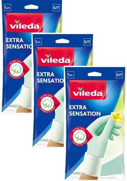 Extra Sensation Temizlik Bulaşık Ediveni Küçük  Boy S/7 x 3 Paket