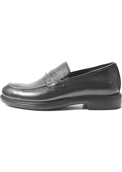 27903 Siyah & Kahverengi Anatomik Loafer Klasik Erkek Ayakkabı