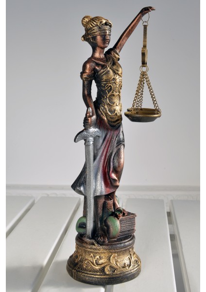 Büyük Adalet Heykeli 44 cm (Themis) Terazi Biblo fırsatları