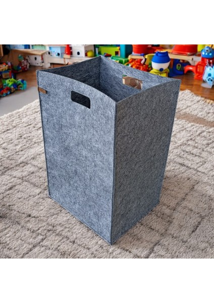 Çamaşır Sepeti Oyuncak Sepeti Organizer 3mm Keçe 60X36X36 cm