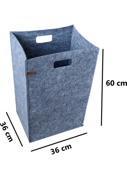 Çamaşır Sepeti Oyuncak Sepeti Organizer 3mm Keçe 60X36X36 cm fiyatları