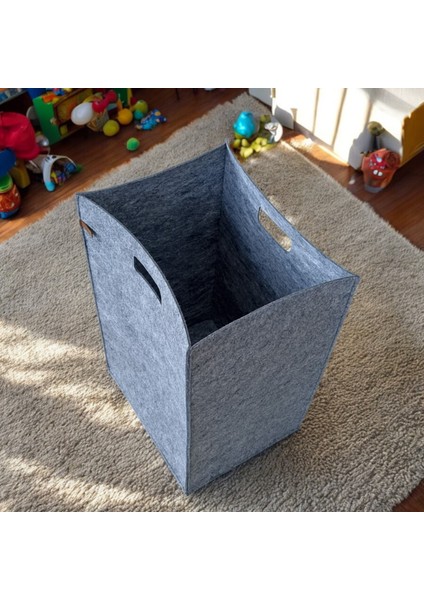 Çamaşır Sepeti Oyuncak Sepeti Organizer 3mm Keçe 60X36X36 cm indirimleri