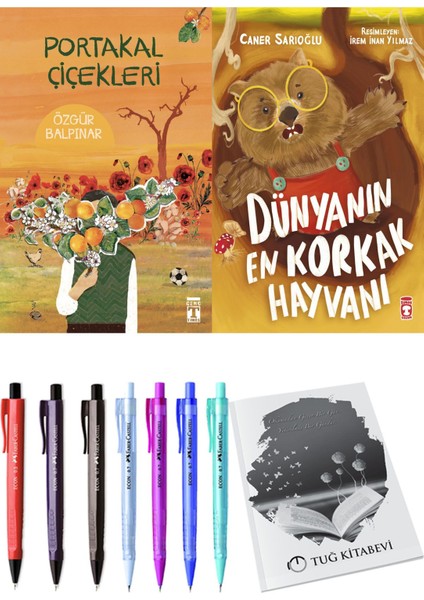 Dünyanın En Korkak Hayvanı ve Portakal Çiçekleri 2'li Set - Kalem