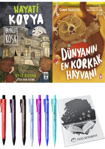 Dünyanın En Korkak Hayvanı ve Hayati Kopya Hayalet Köşk 2'li Set - Kalem