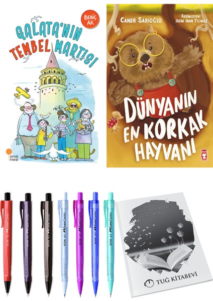 Dünyanın En Korkak Hayvanı ve Galata'nın Tembel Martısı 2'li Set - Kalem