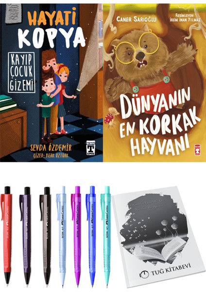 Dünyanın En Korkak Hayvanı ve Hayati Kopya Kayıp Çocuk Gizemi 2'li Set - Kalem