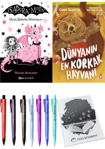 Dünyanın En Korkak Hayvanı ve Isadora Moon 6 Okula Ejderha Götürüyor 2'li Set - Kalem