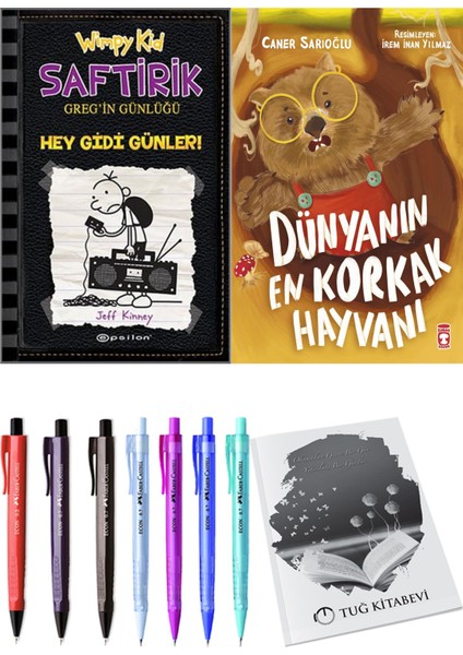 Dünyanın En Korkak Hayvanı ve Saftirik 10 Hey Gidi Günler! 2'li Set - Kalem
