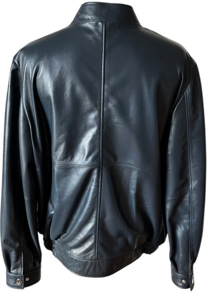 Merlın-Erkek Deri Lacivert Ceket modelleri