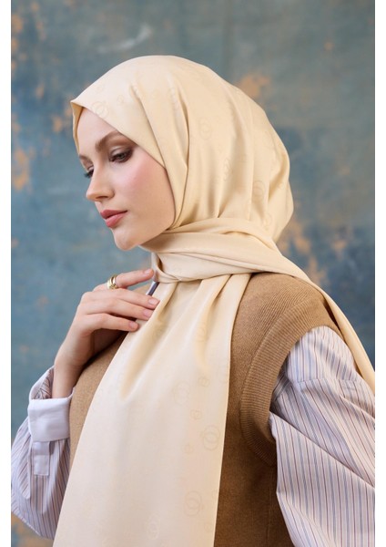 Fall Winter Ipeksi Jakar Şal Gümüş 9018-09
