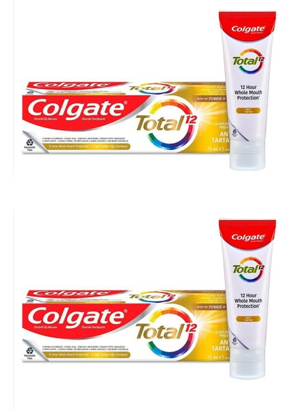 Diş Macunu Total Anti Tartar 75 ml 2 Adet