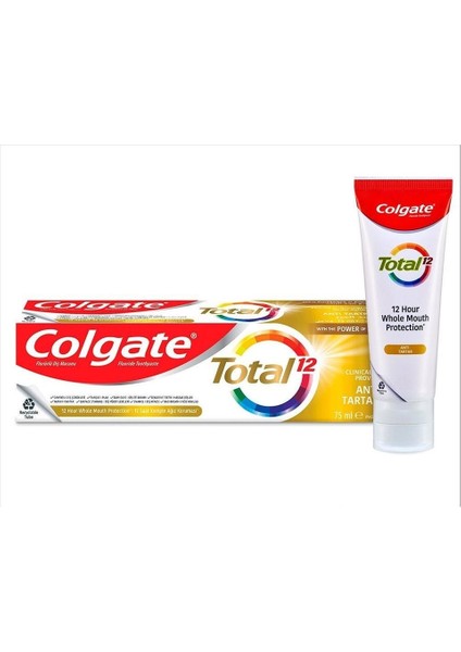 Diş Macunu Total Anti Tartar 75 ml 2 Adet